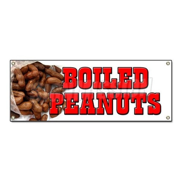 BOILED PEANUTS BANNER SIGN stand cart hot signs Georgia southern south nuts